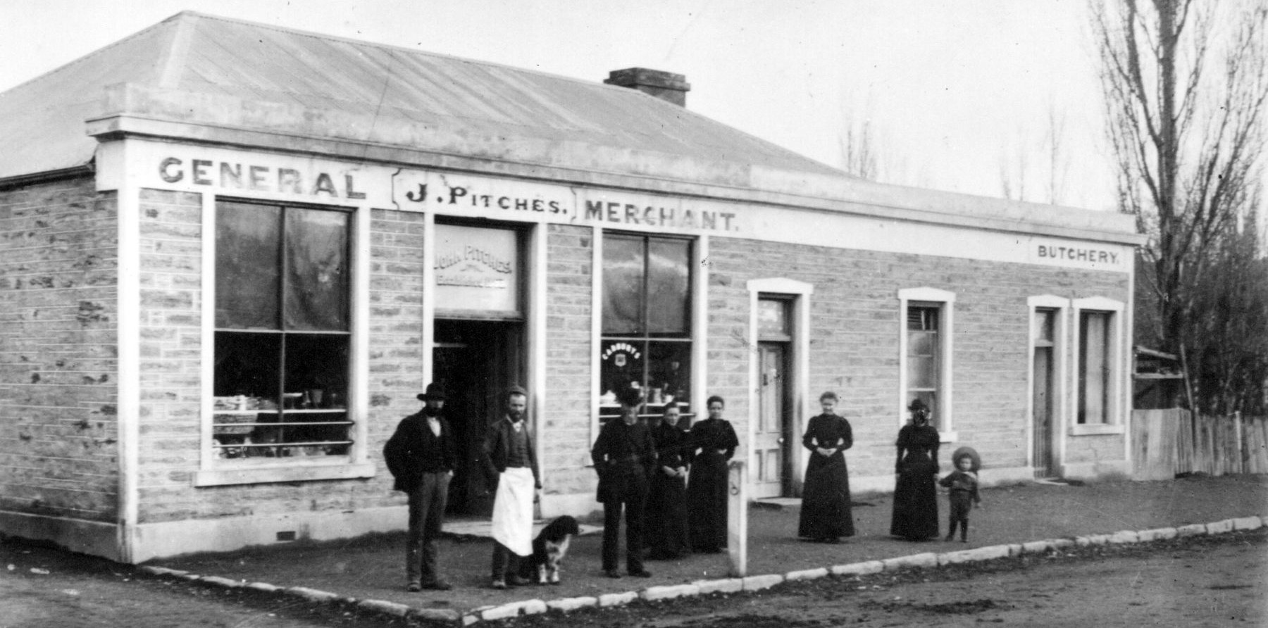 Historical photo of Pitches Store Ophir